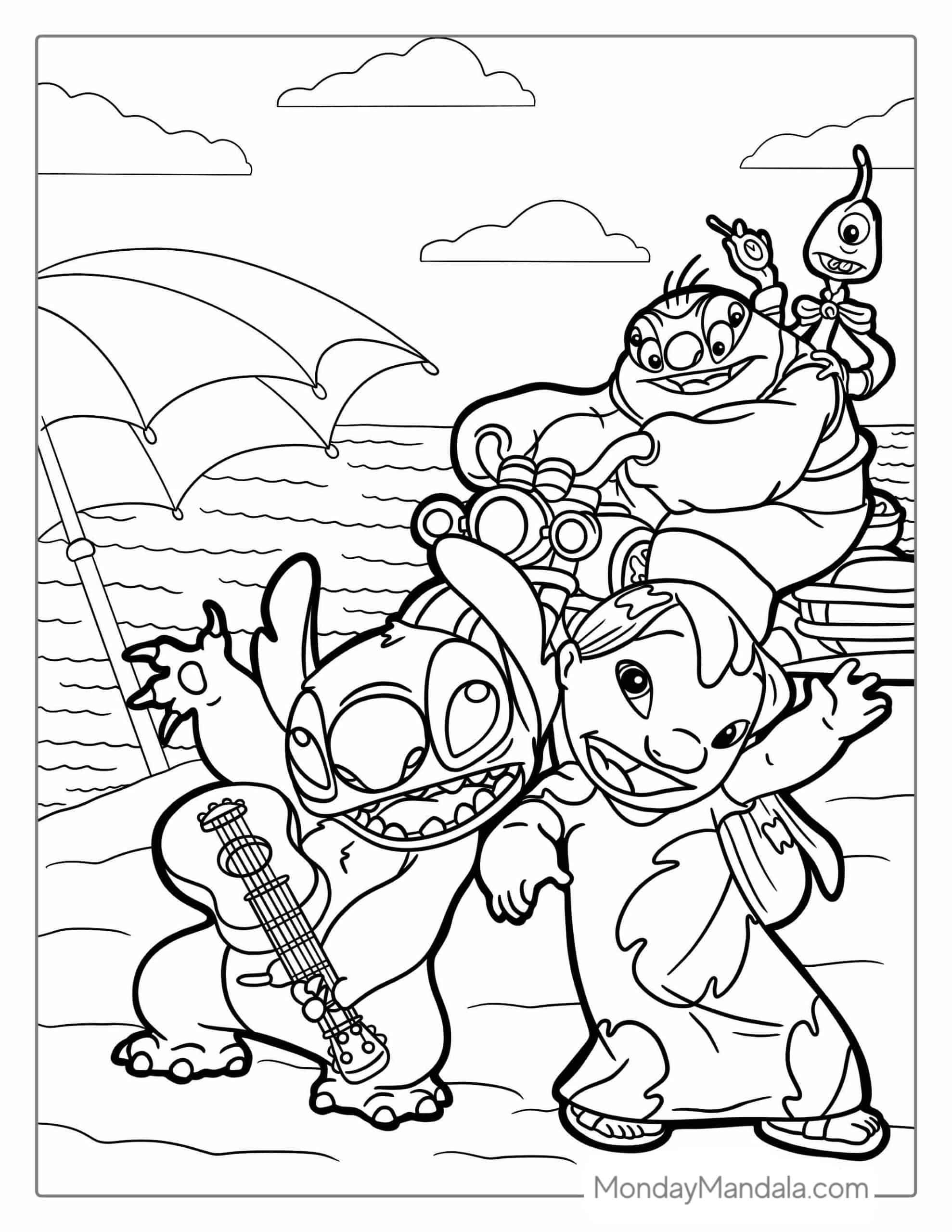 simple lilo coloring pages printable jpg