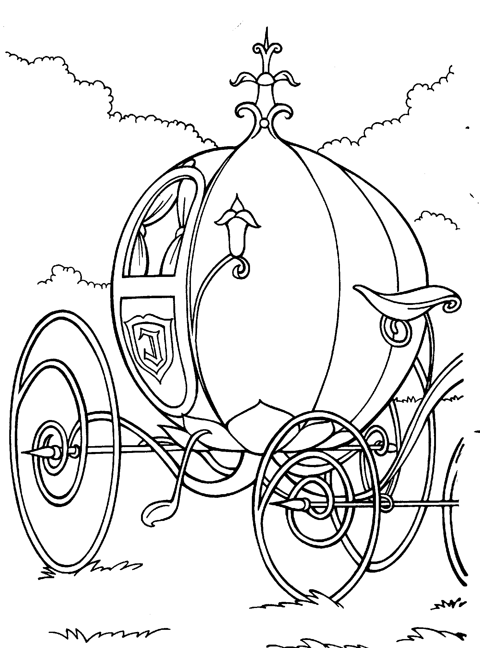 joyful cinderella coloring pages for kids printable jpg