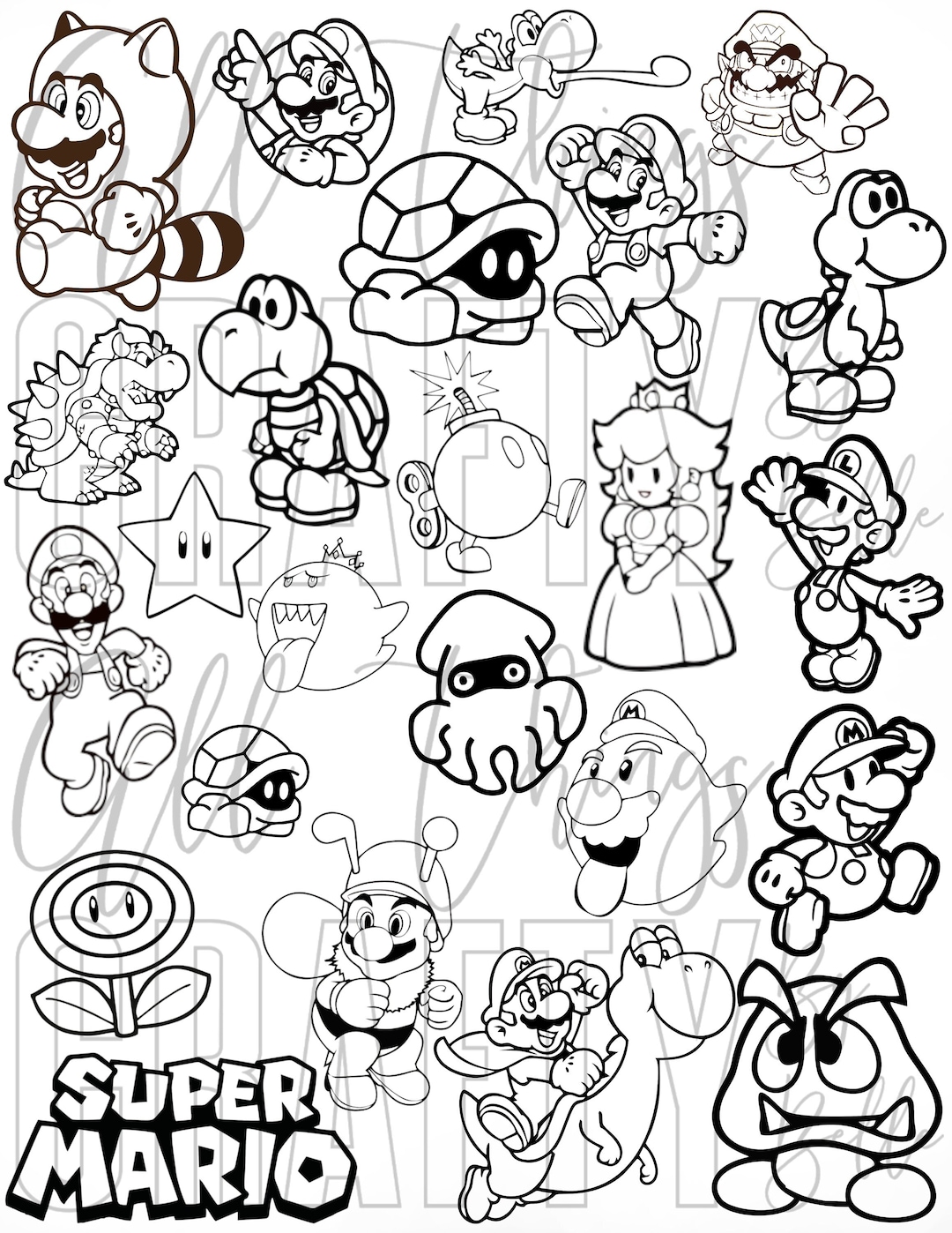 creative coloring pages all characters printable jpg