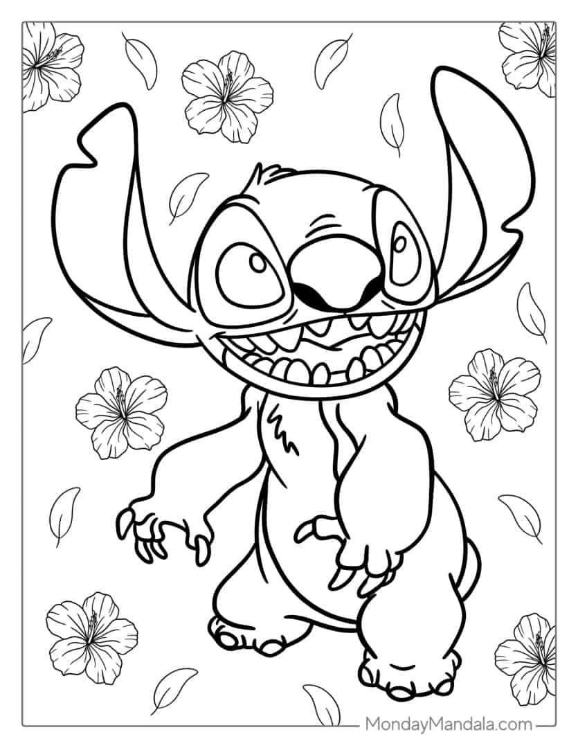 engaging lilo stitch coloring pages printable jpg