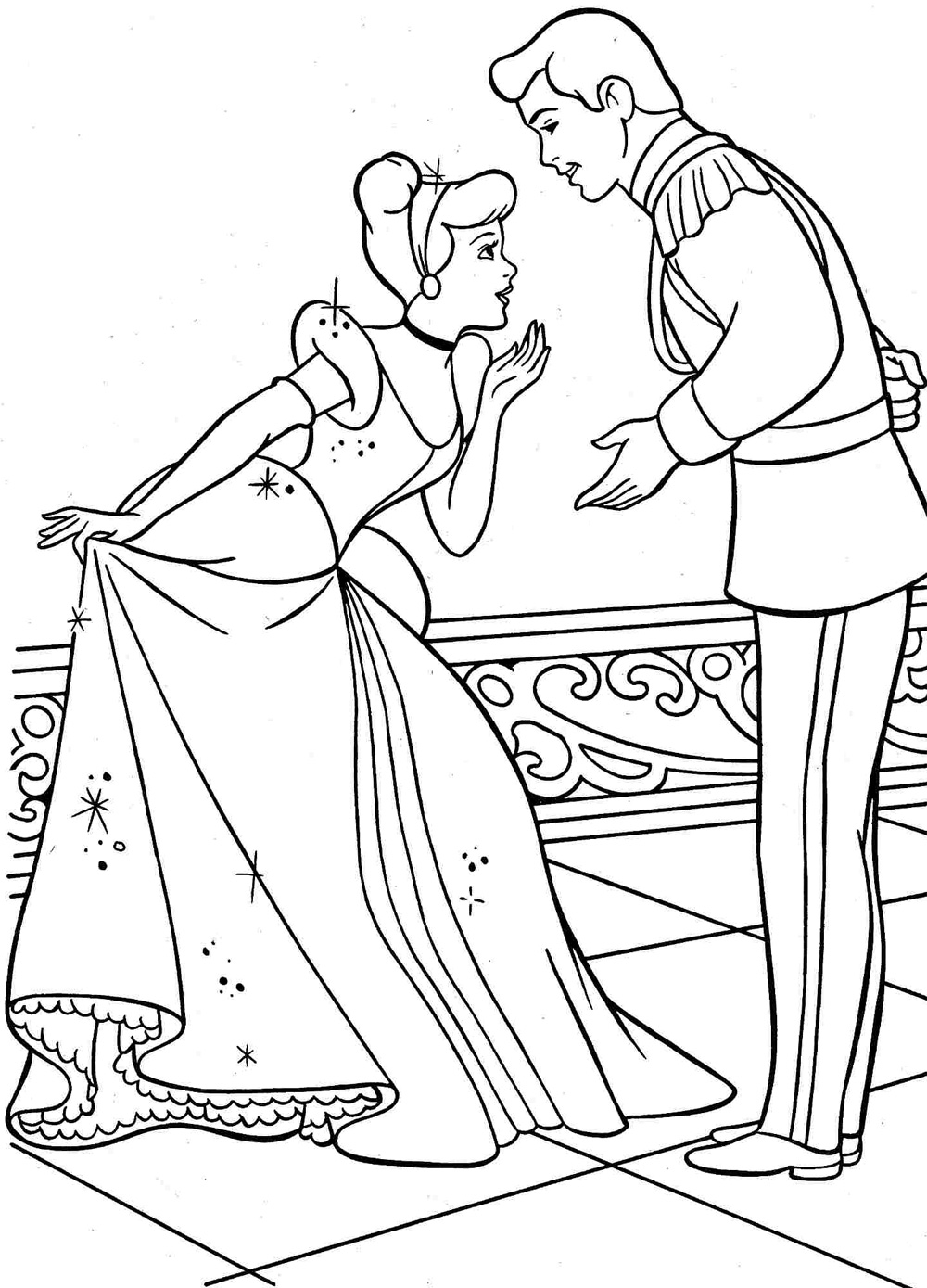 66+ Downloadable Cinderella Coloring Pages for Kids Printable