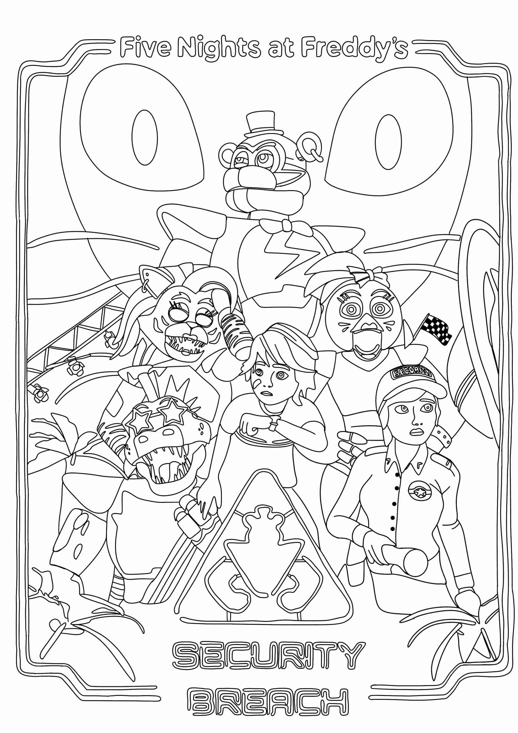 cheerful coloring pages all characters printable jpg