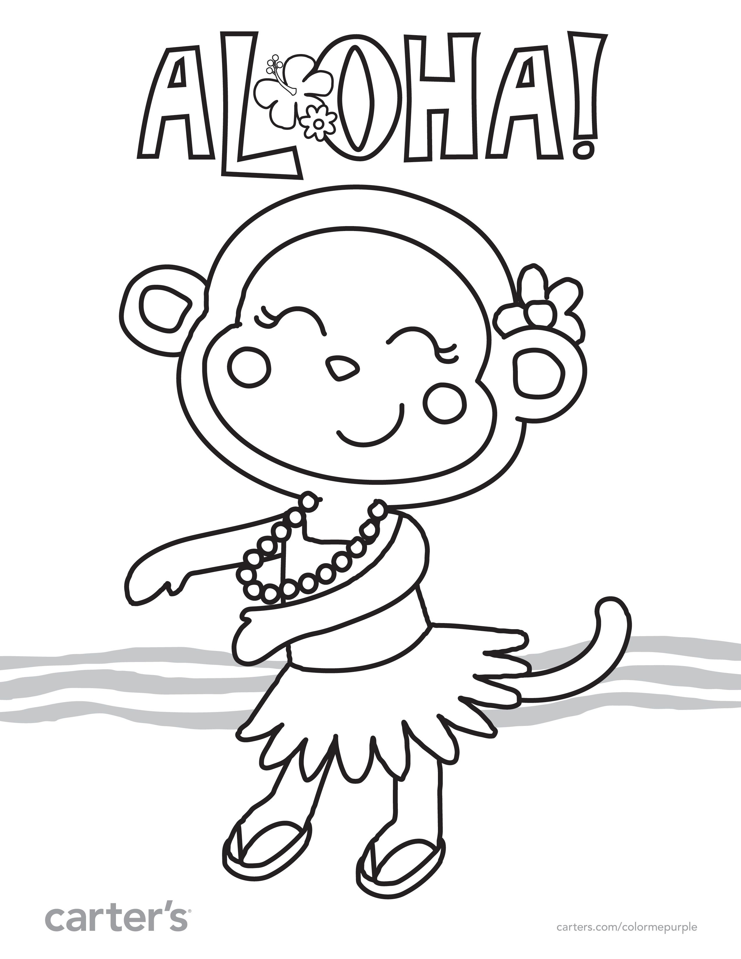 joyful aloha coloring pages printable jpg