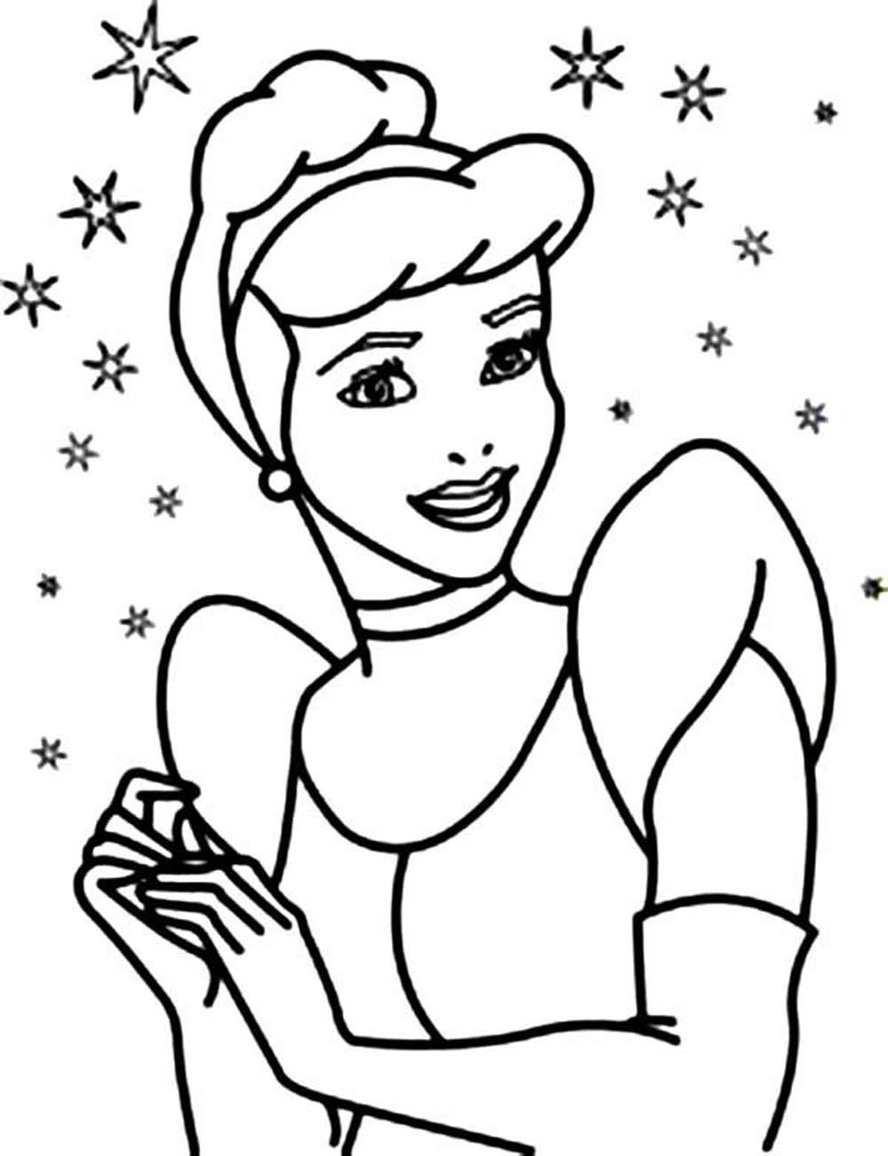 free cinderella coloring pages for kids printable jpg