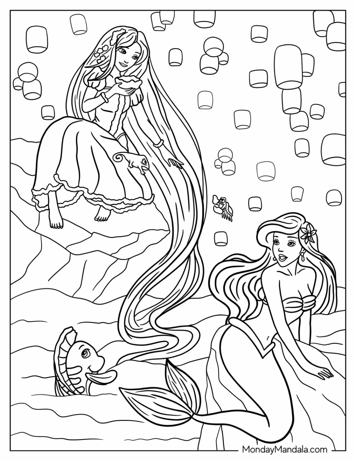 educational princess coloring images printable jpg