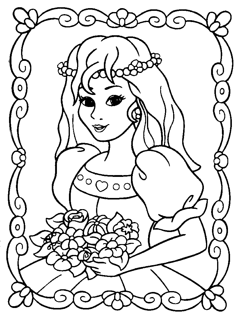 97+ Whimsical Princess Coloring Images Printable