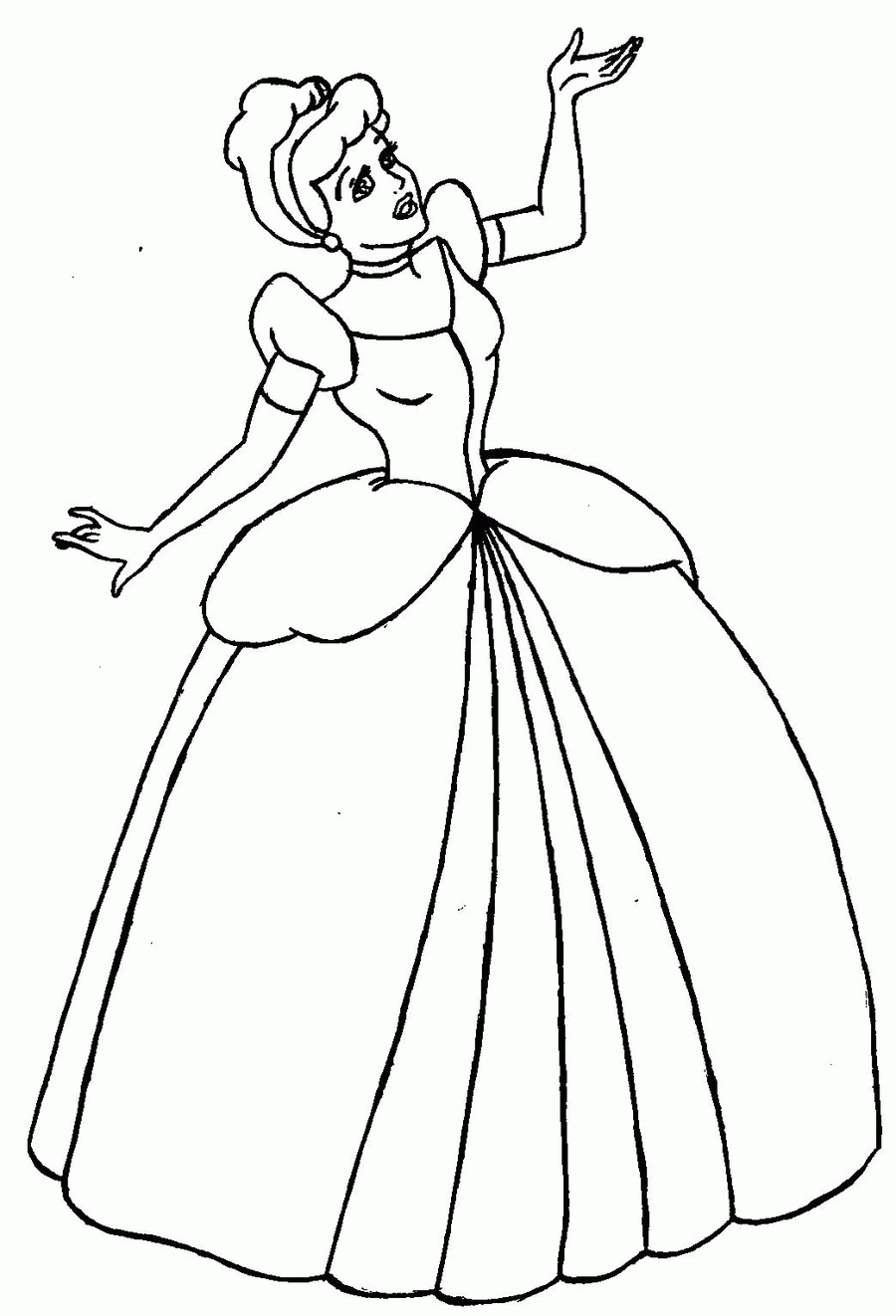 downloadable cinderella coloring pages for kids printable jpg