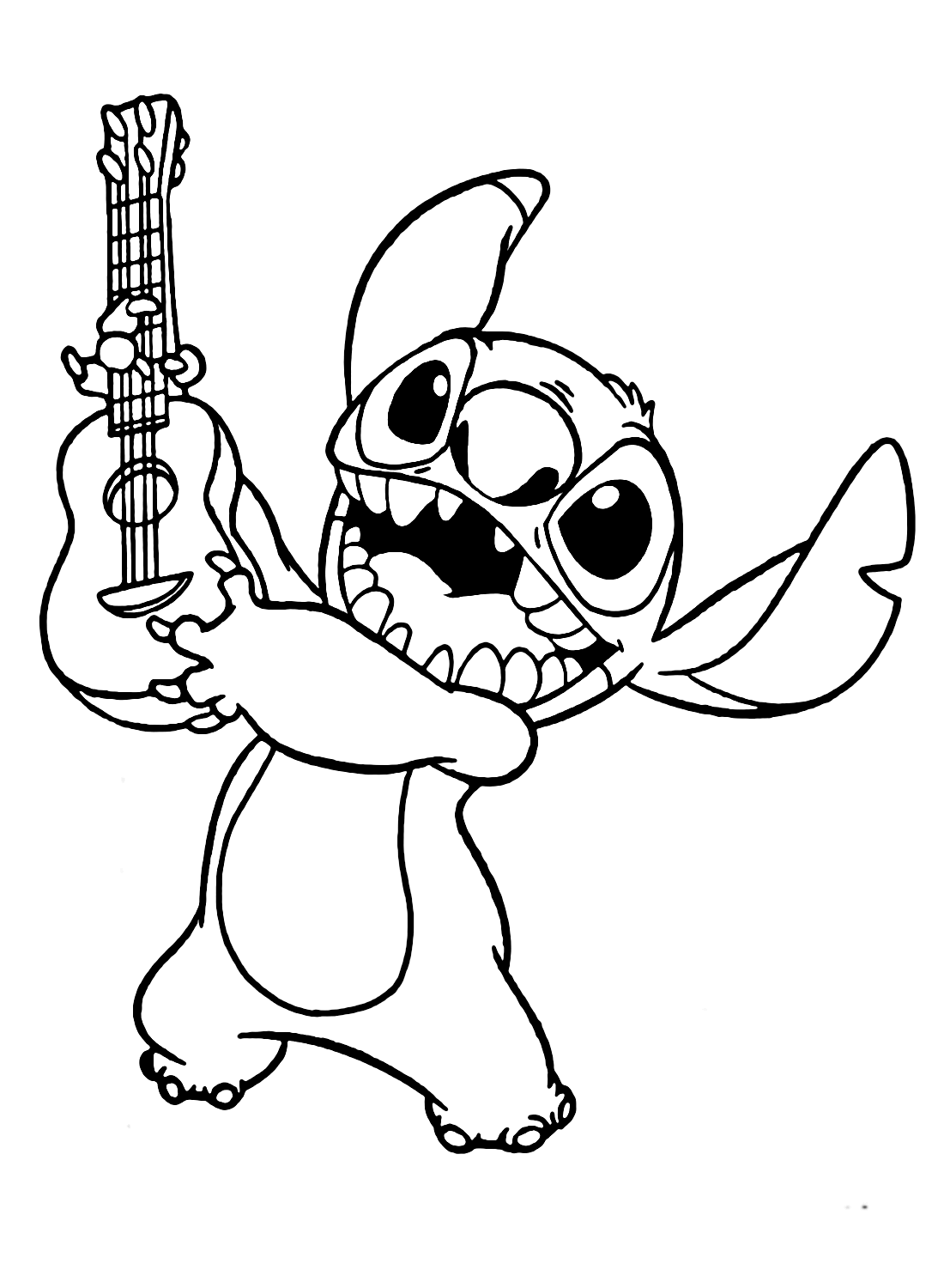 45+ Aesthetic Adorable Stitch Coloring Pages Realistic