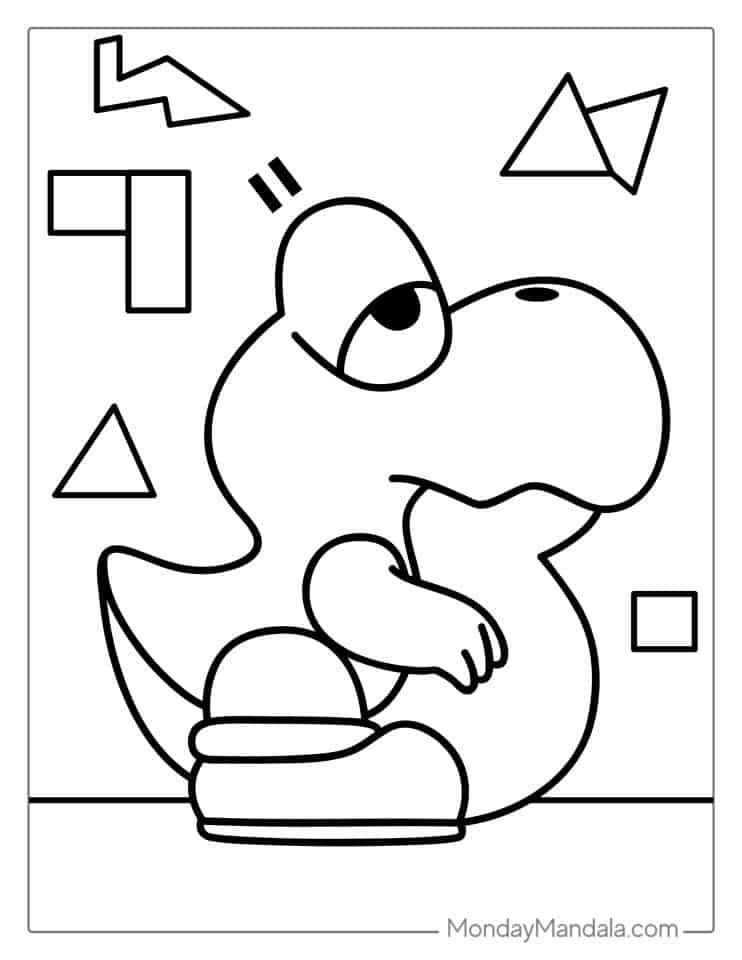 30+ Interactive Cute Yoshi Coloring Pages Art