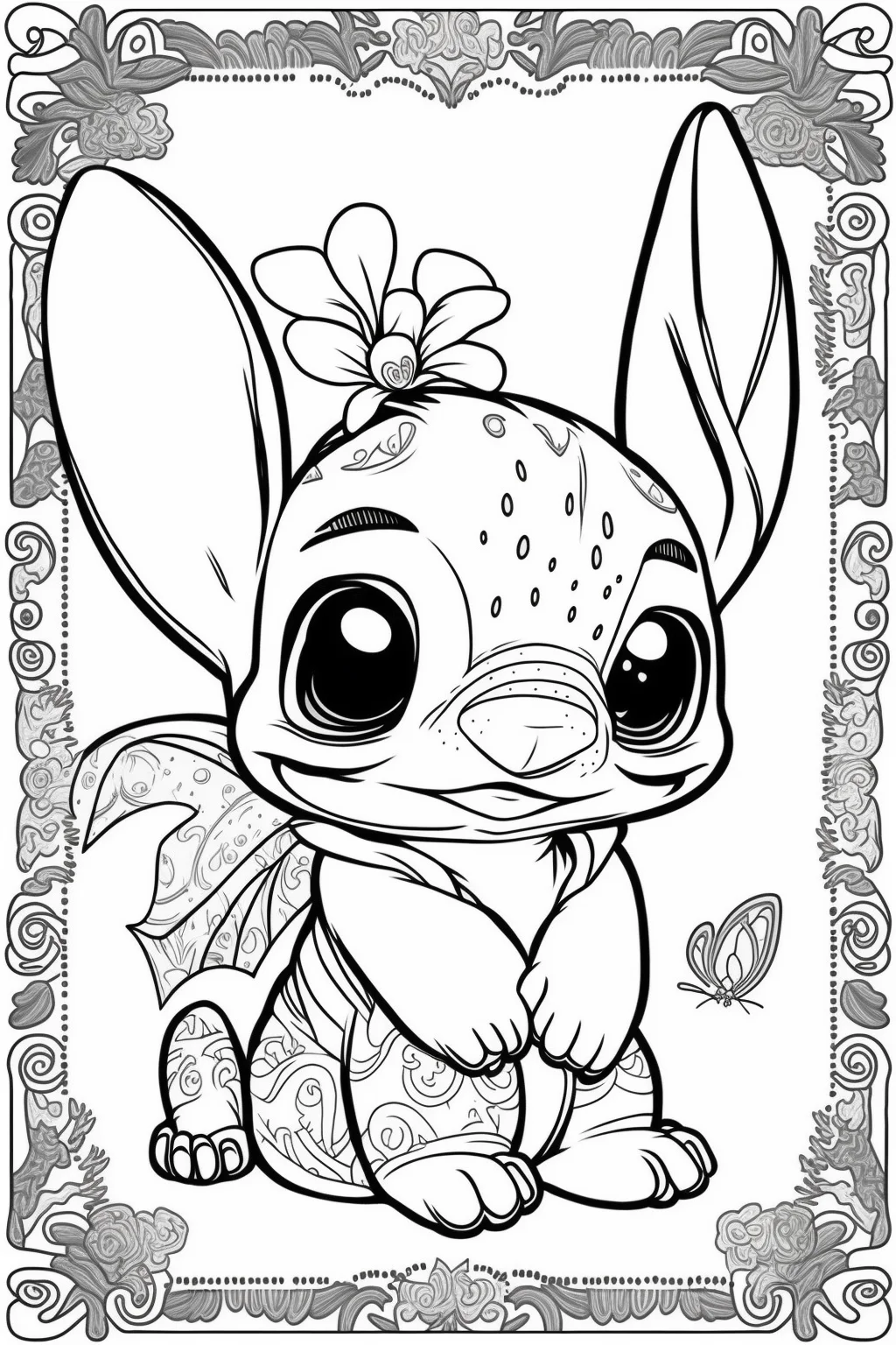 47+ Artistic Adorable Stitch Coloring Pages Easy