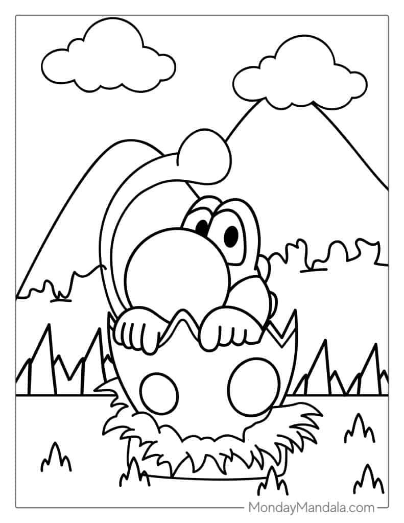 30+ Cute Cute Yoshi Coloring Pages for Educational