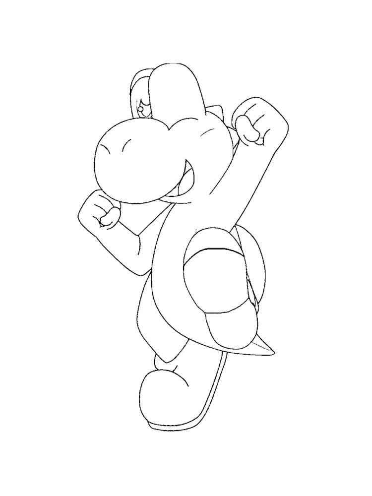 42+ New Cute Yoshi Coloring Pages Easy