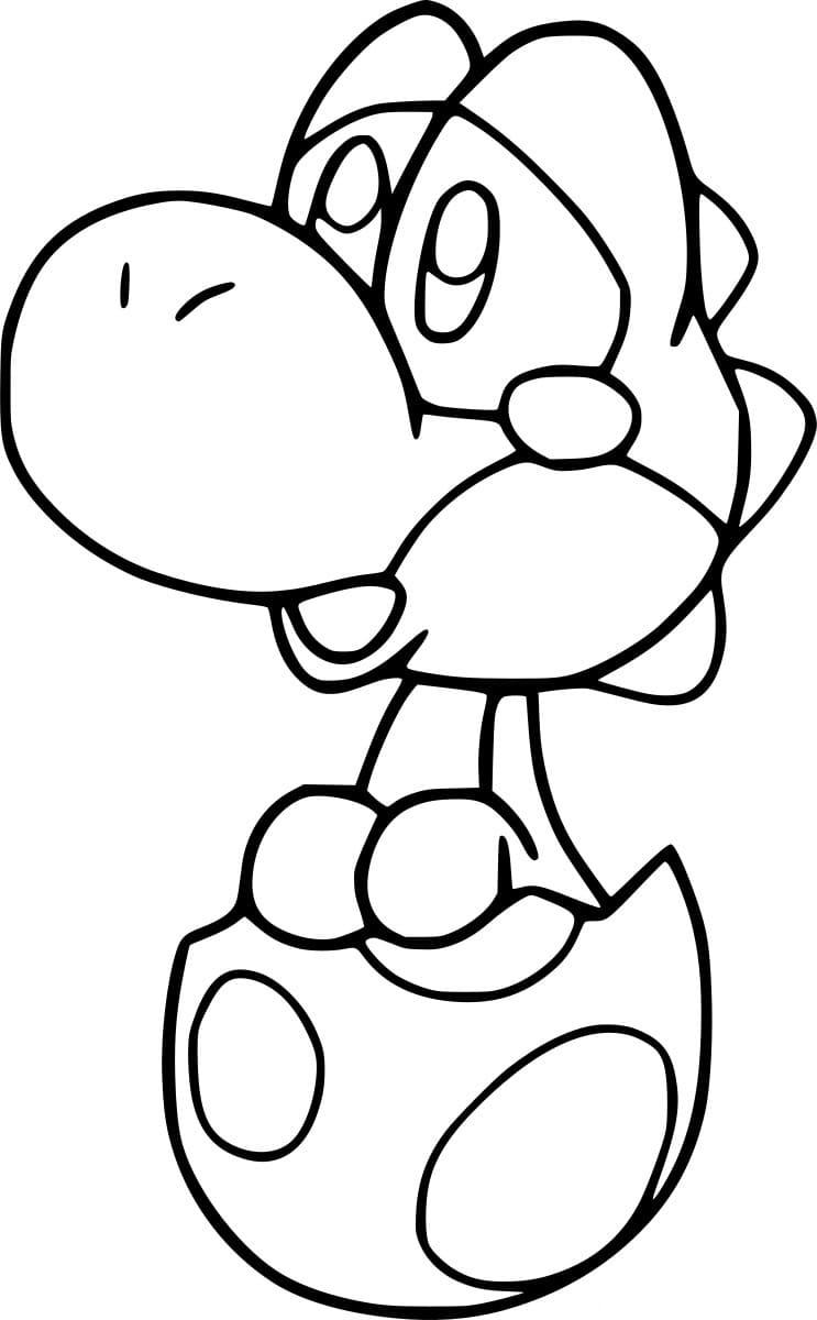 33+ Colorful Cute Yoshi Coloring Pages Download FREE