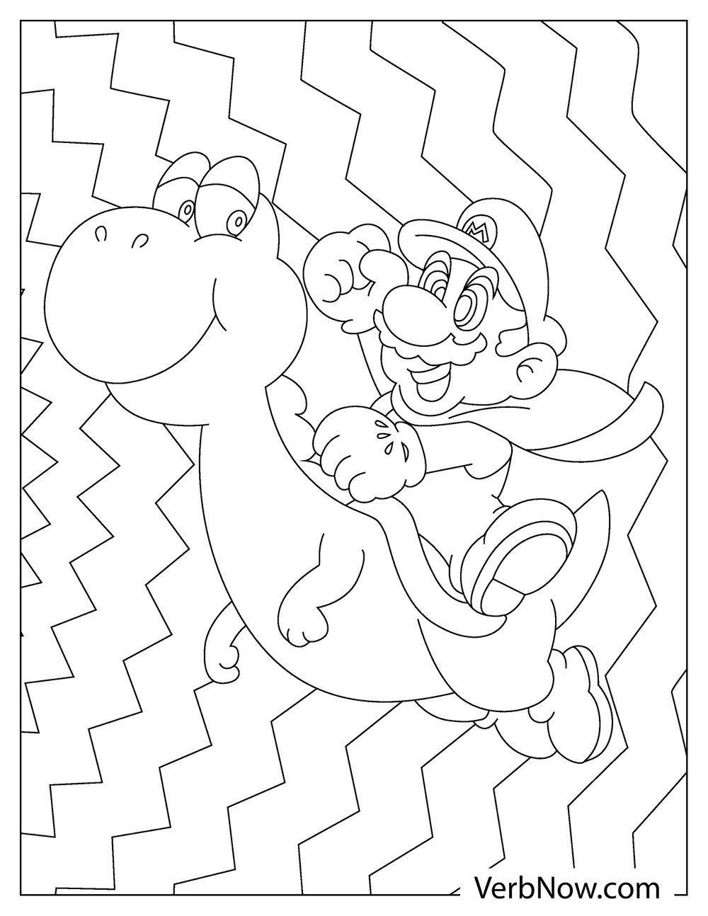 38+ Free Cute Yoshi Coloring Pages Cute