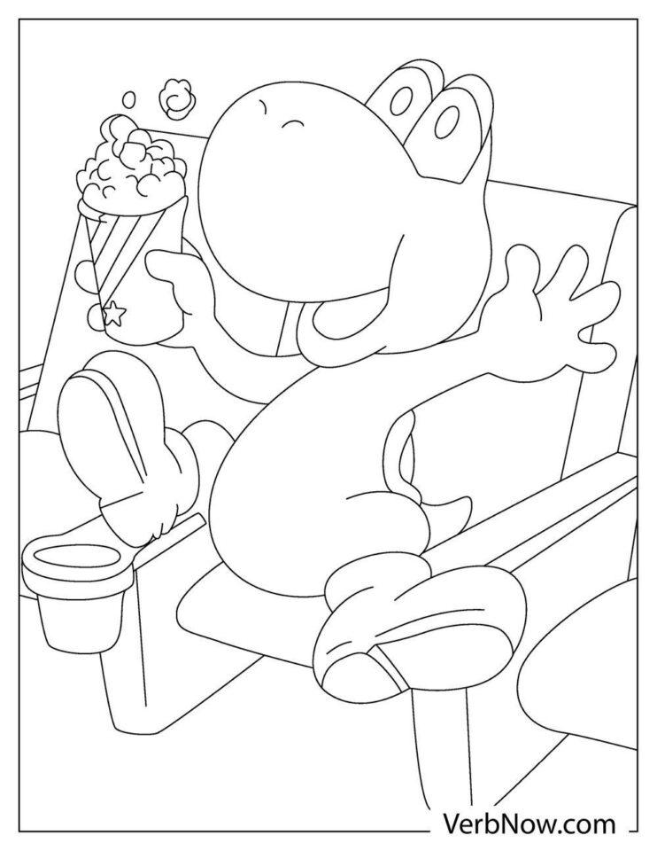 36+ The Best Cute Yoshi Coloring Pages Art