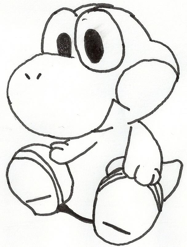 40+ Top Cute Yoshi Coloring Pages Simple