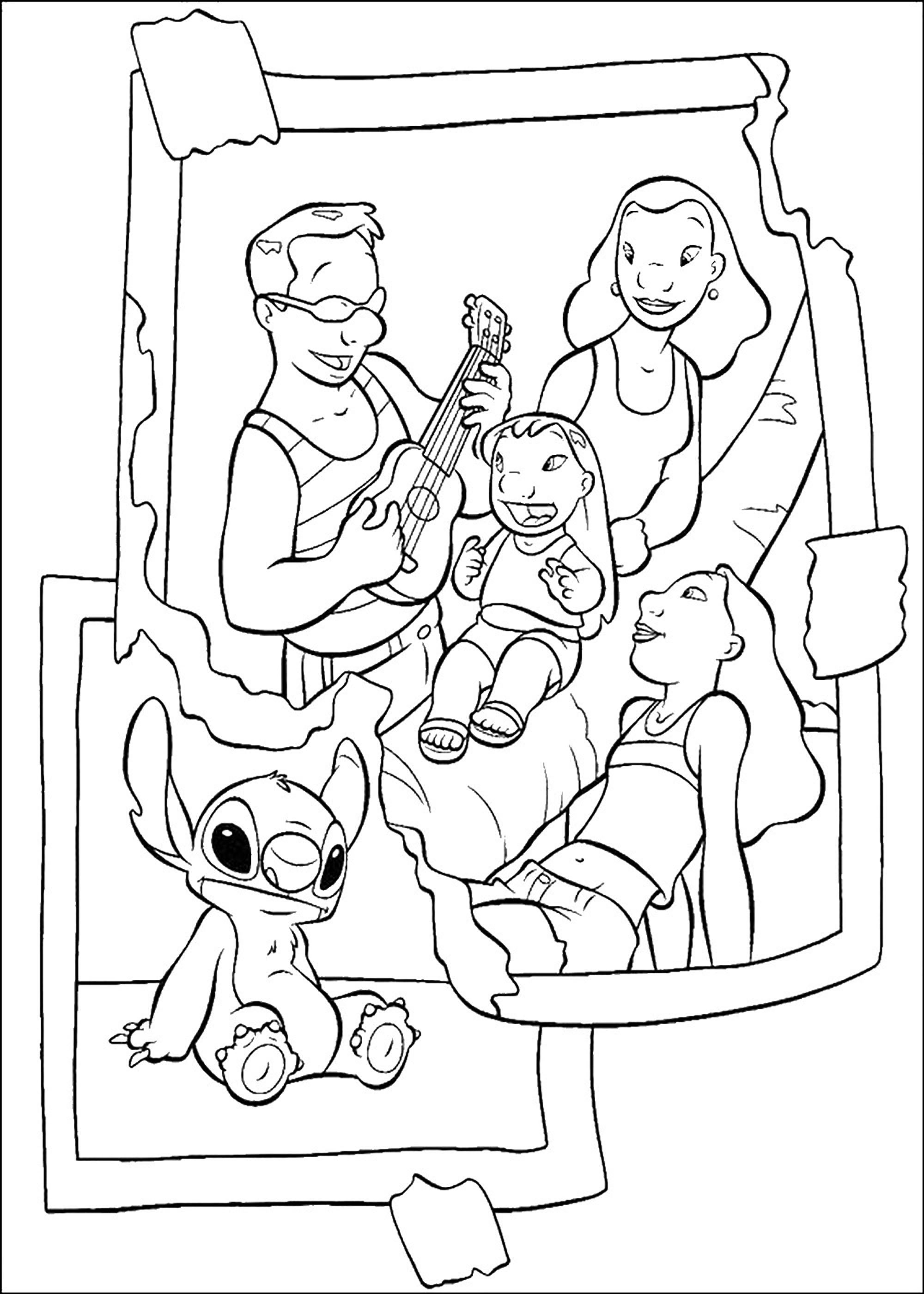 139+ Cheerful Lilo and Stitch Bases Coloring Pages Printable