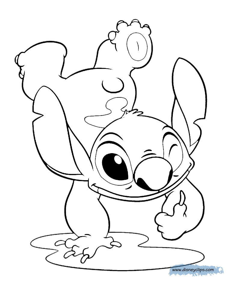 186+ Playful Stitch Surfing Coloring Pages Printable