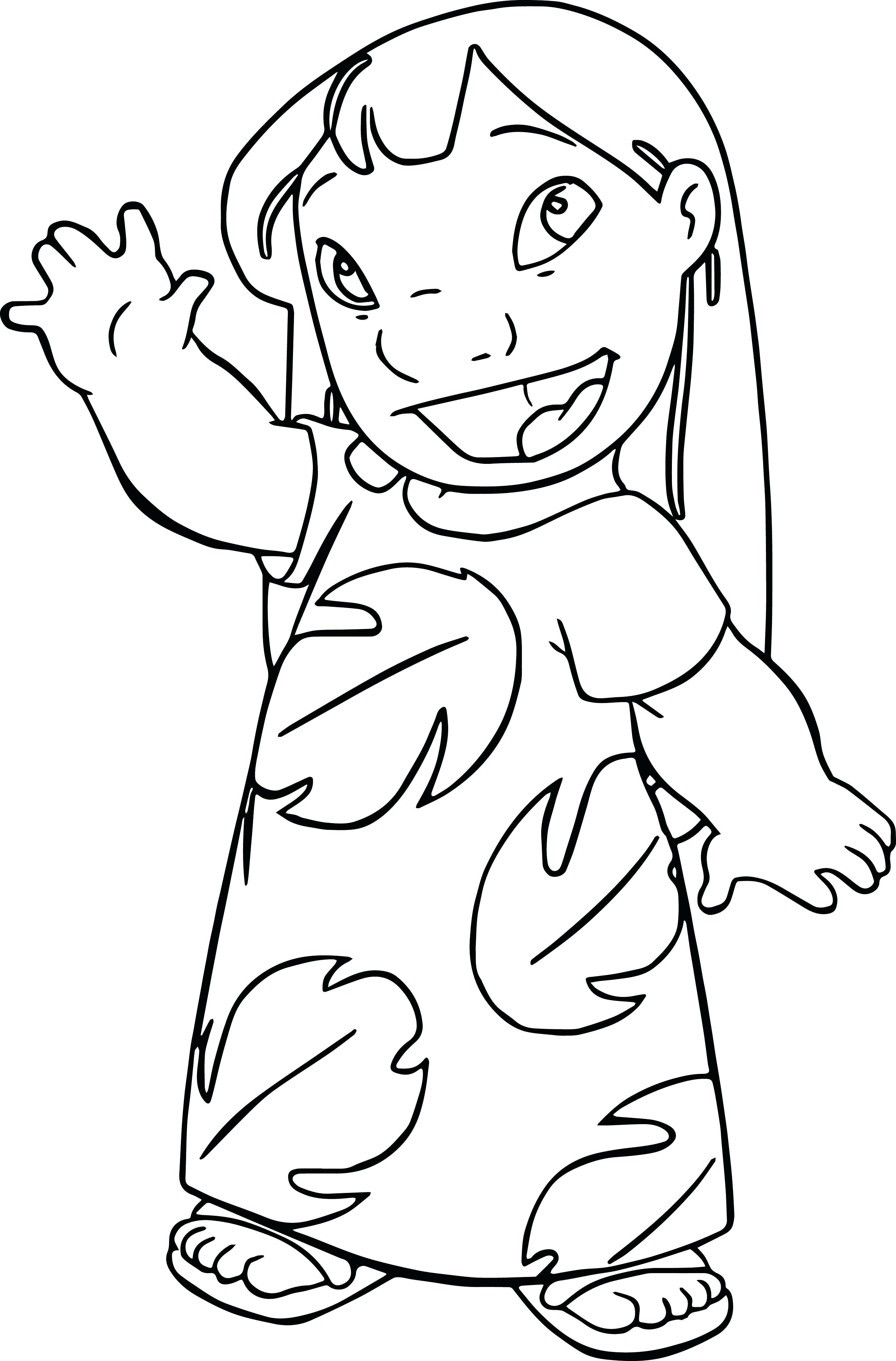 39+ Simple Adorable Stitch Coloring Pages Realistic