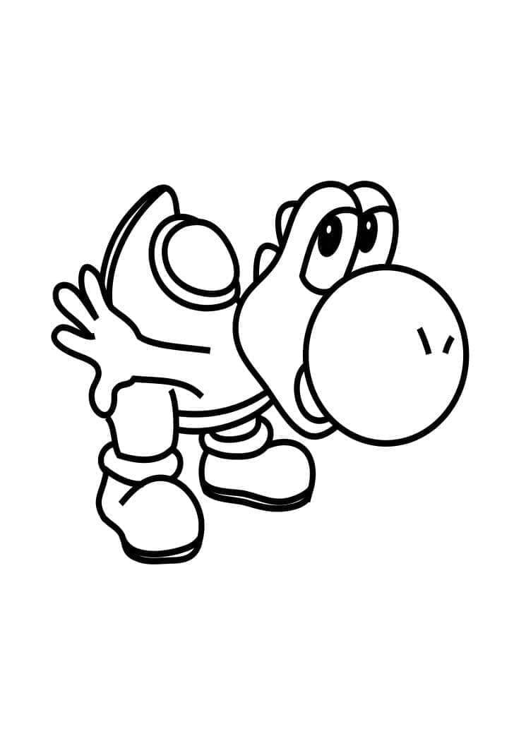 35+ Top Cute Yoshi Coloring Pages Unique