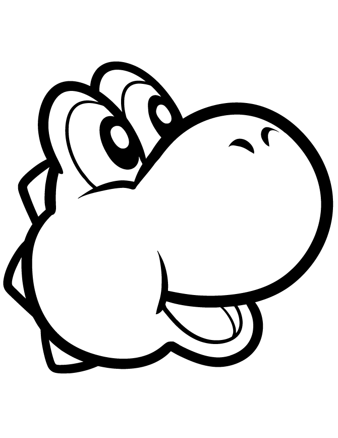 39+ Cheerful Cute Yoshi Coloring Pages with Simple Outline