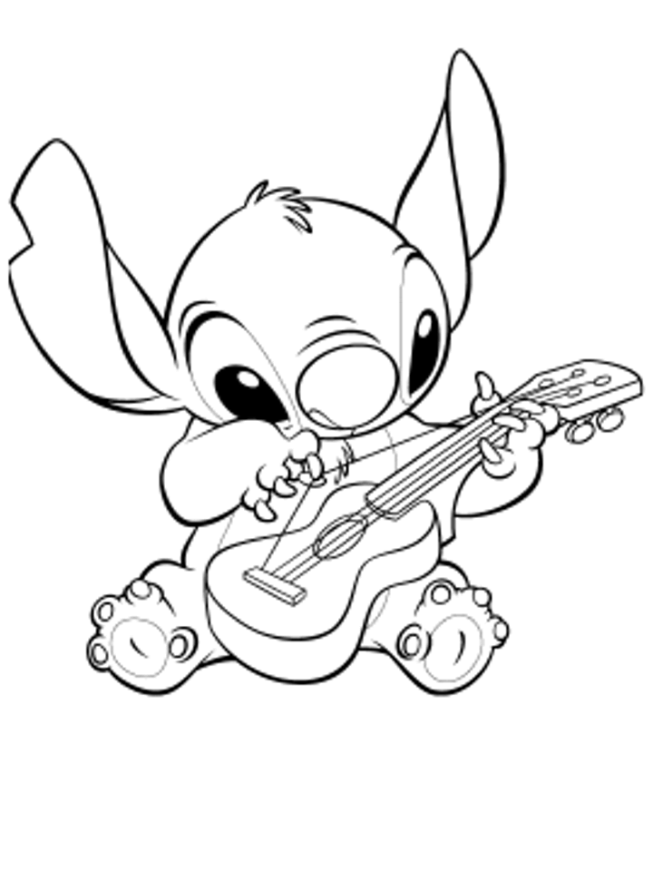 94+ Artistic Stitch Surfing Coloring Pages Printable