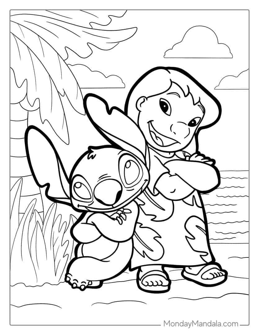 126+ Joyful Elvis Stitch Coloring Pages Printable