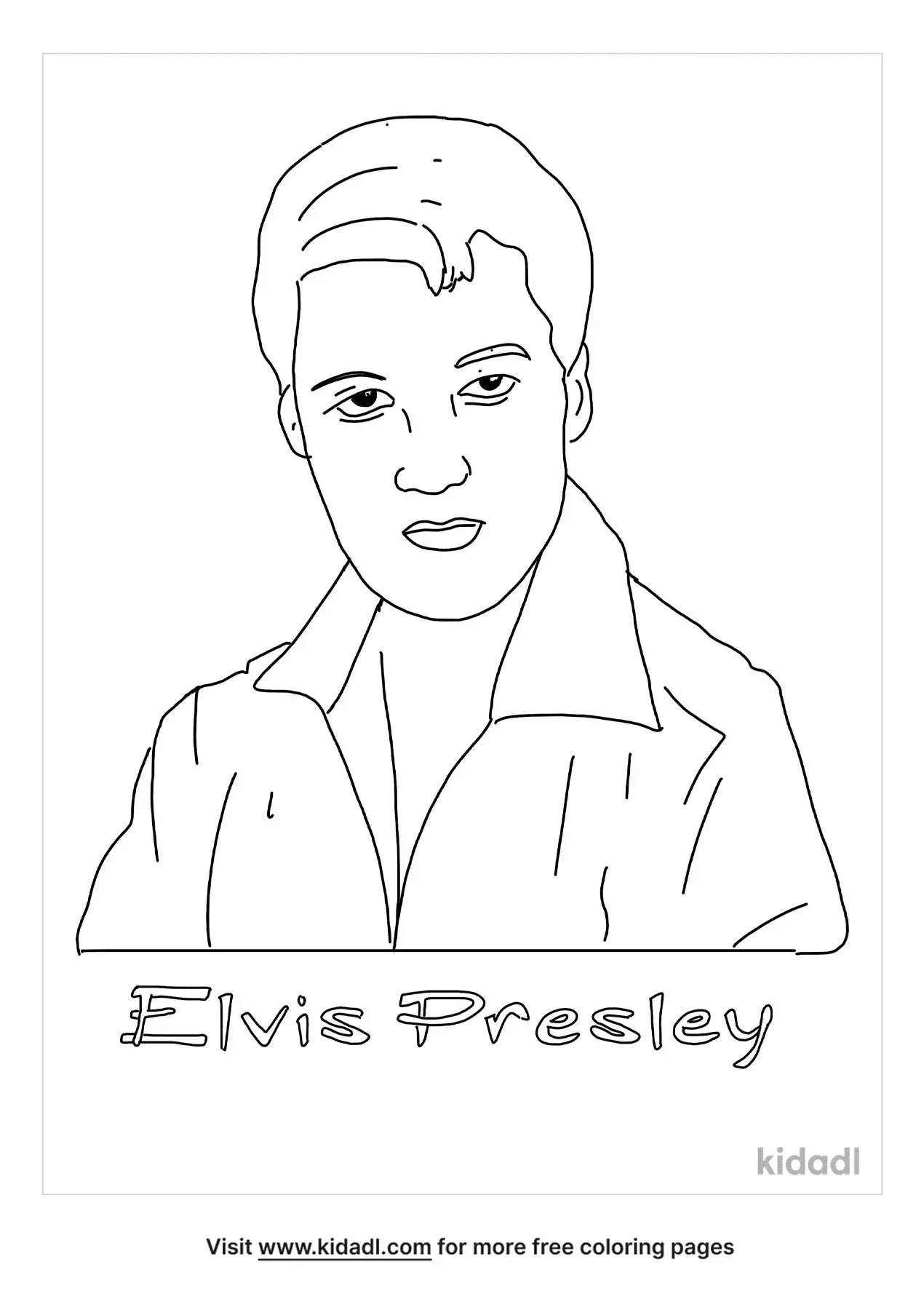 elvis presley coloring page png jpg