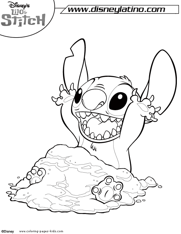 44+ Lovely Cute Disney Stitch Coloring Pages Aesthetic