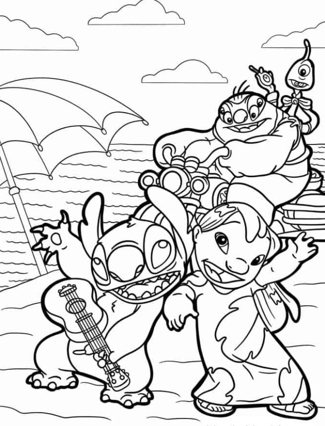 190+ Joyful Elvis Stitch Coloring Pages Printable