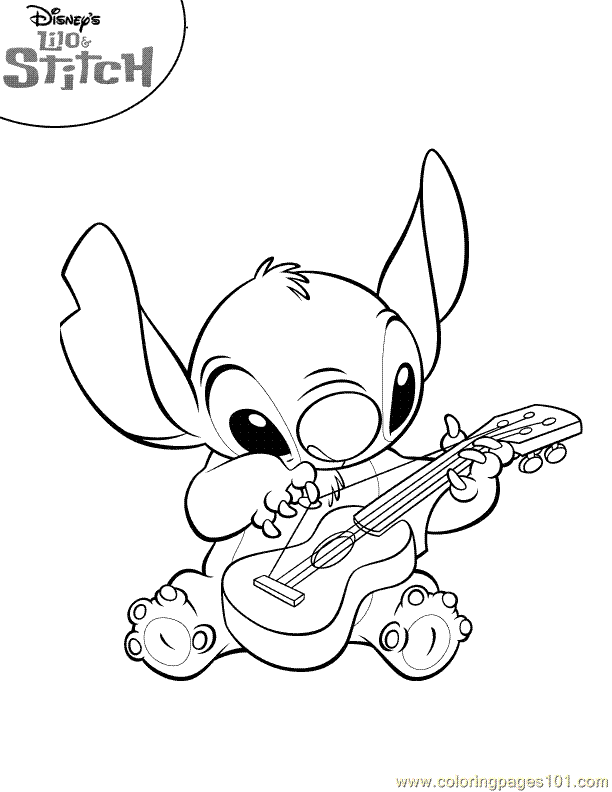 33+ Bright Lilo and Stitch Bases Coloring Pages Printable