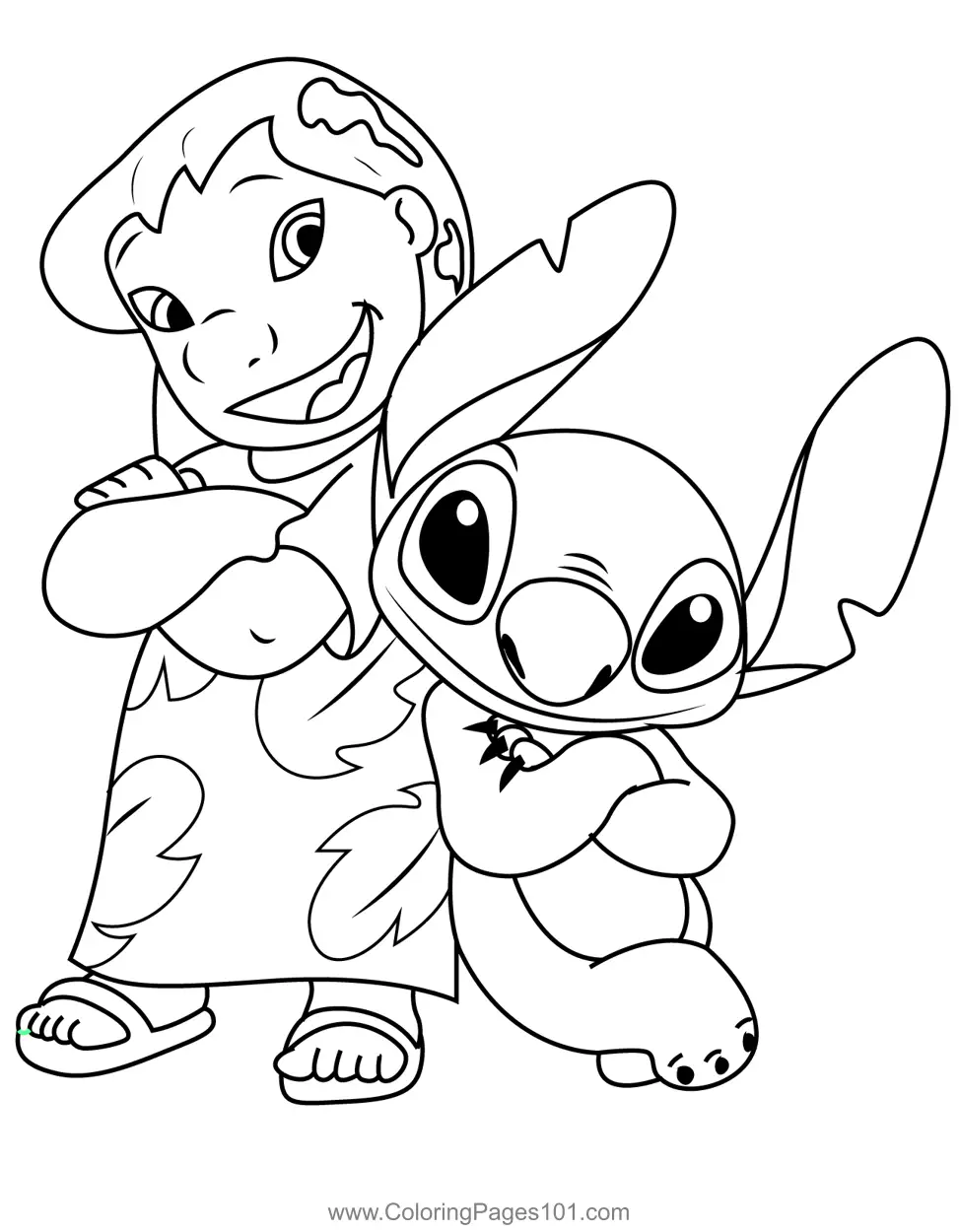 91+ Festive Lilo and Stitch Bases Coloring Pages Printable