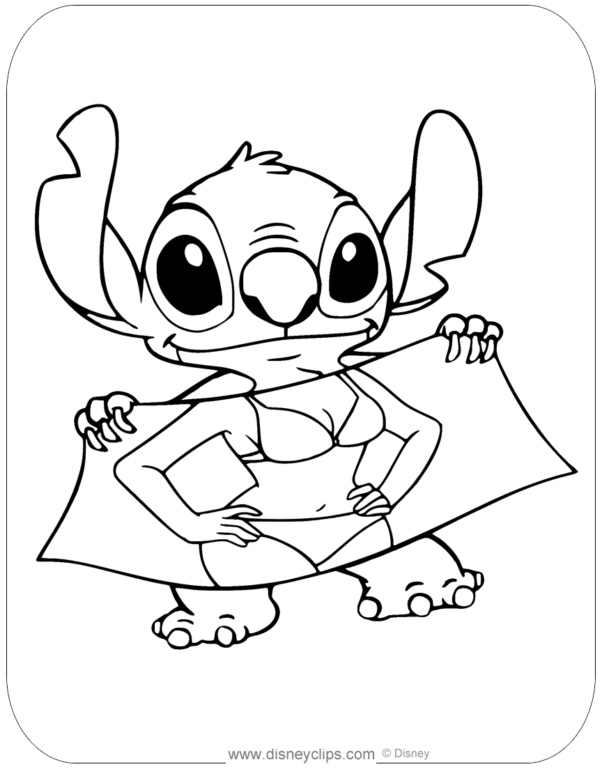 stitch beach towel coloring png jpg