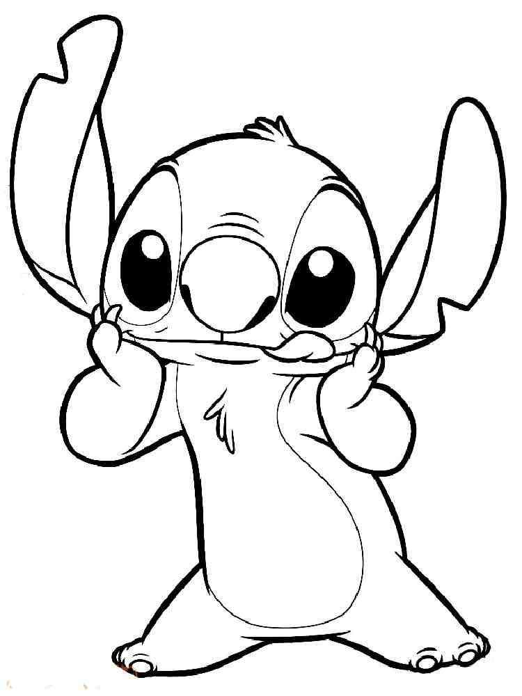 38+ The Best Cute Disney Stitch Coloring Pages for Educational