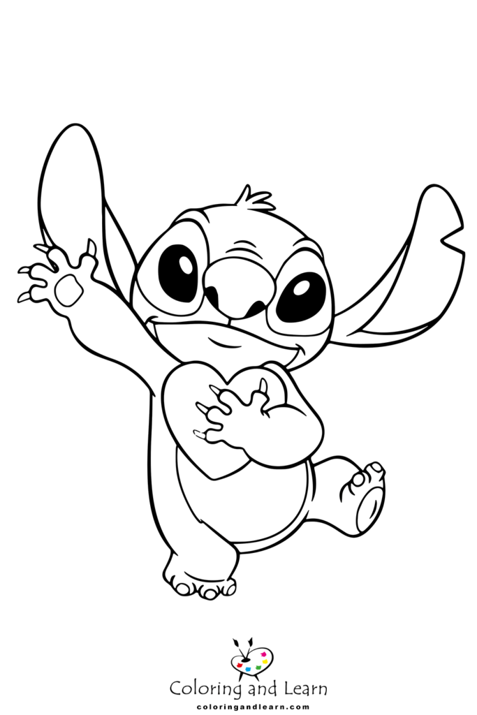 44+ Top Adorable Stitch Coloring Pages Inspirational