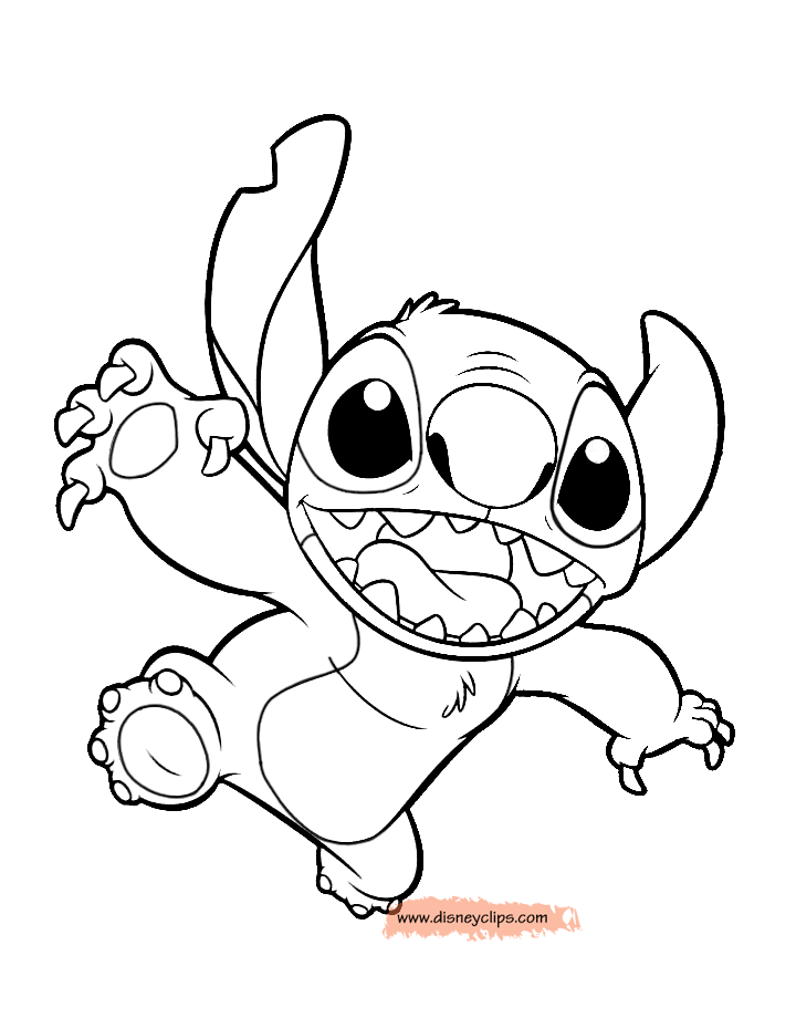 53+ Charming Lilo and Stitch Bases Coloring Pages Printable