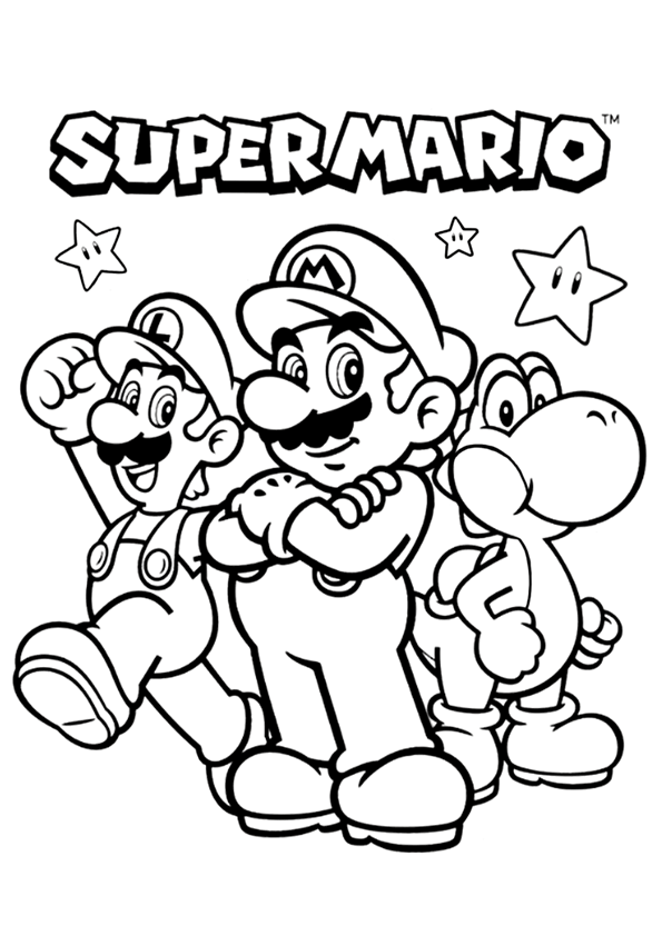 42+ Fun Cute Yoshi Coloring Pages to Print