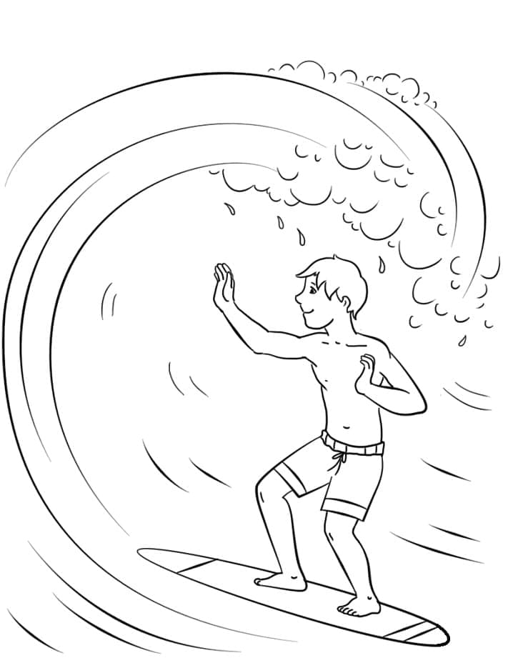 85+ Adorable Stitch Surfing Coloring Pages Printable