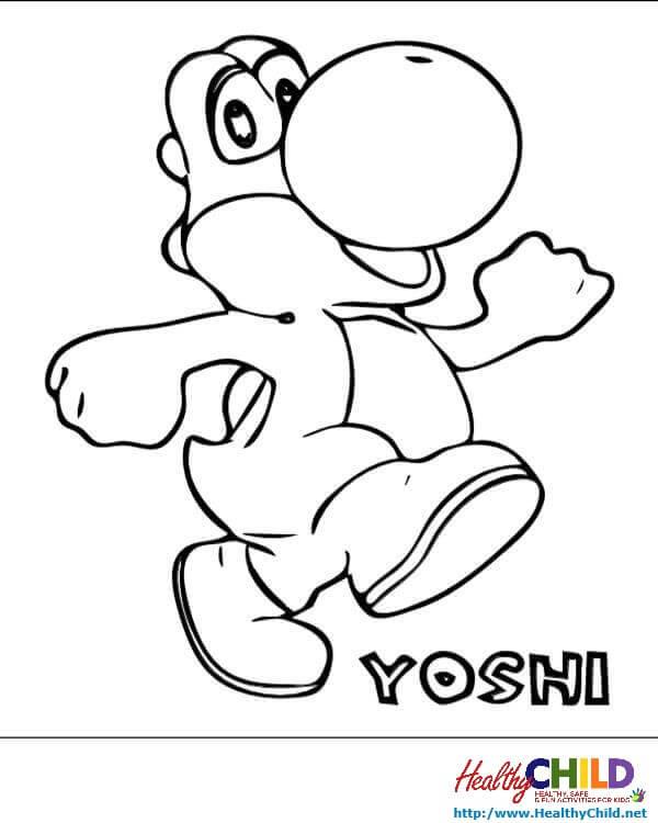 44+ Whimsical Cute Yoshi Coloring Pages PDF Printable