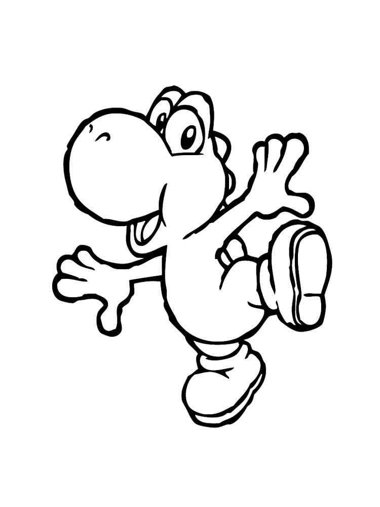 33+ Realistic Cute Yoshi Coloring Pages Printable Sheets