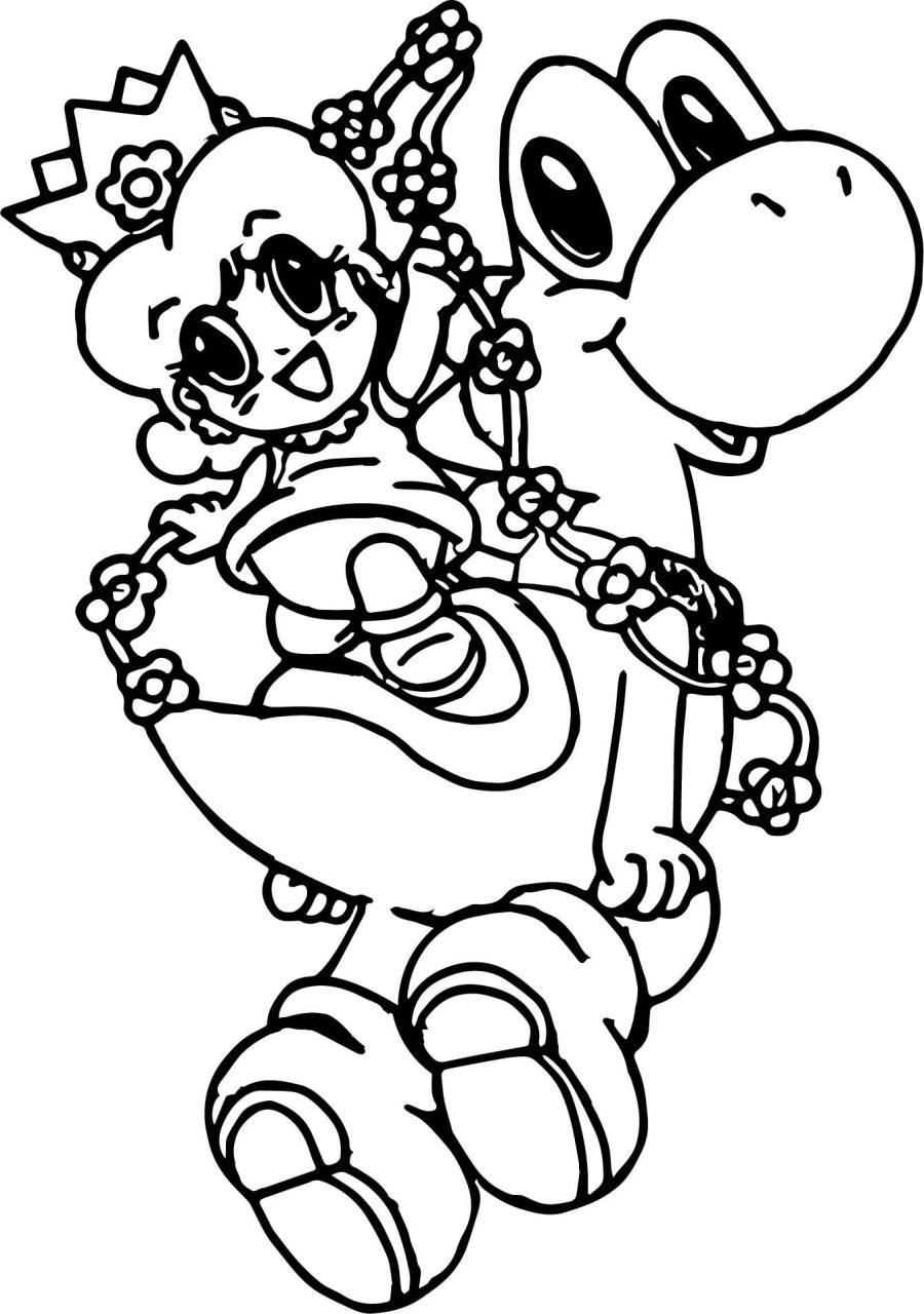 35+ Top Cute Yoshi Coloring Pages Archives