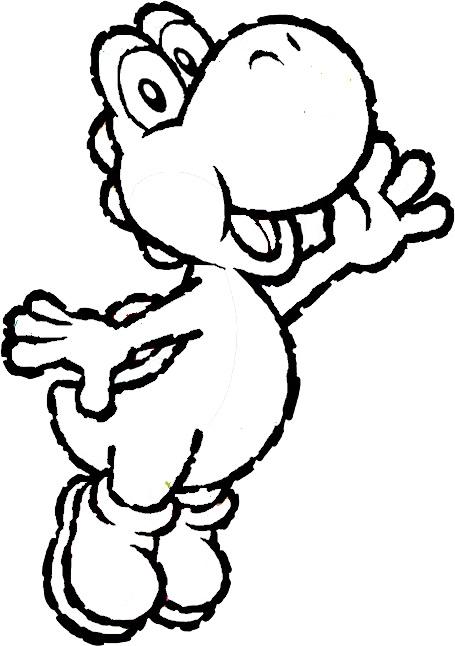 50+ Happy Cute Yoshi Coloring Pages Archives