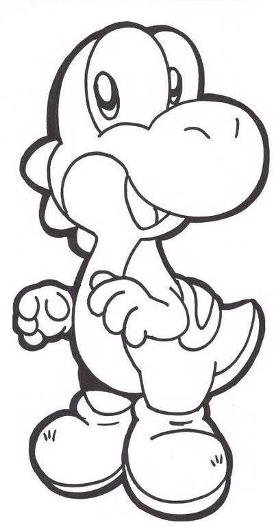 50+ Happy Cute Yoshi Coloring Pages Inspirational