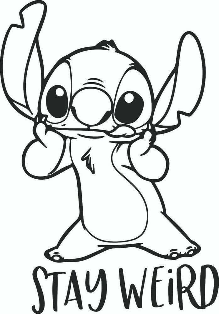 50+ Printable Baby Stitch Disney Coloring Pages PDF Printable