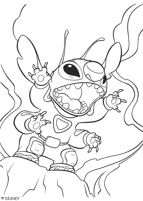 50+ Top Baby Stitch Disney Coloring Pages for Adult