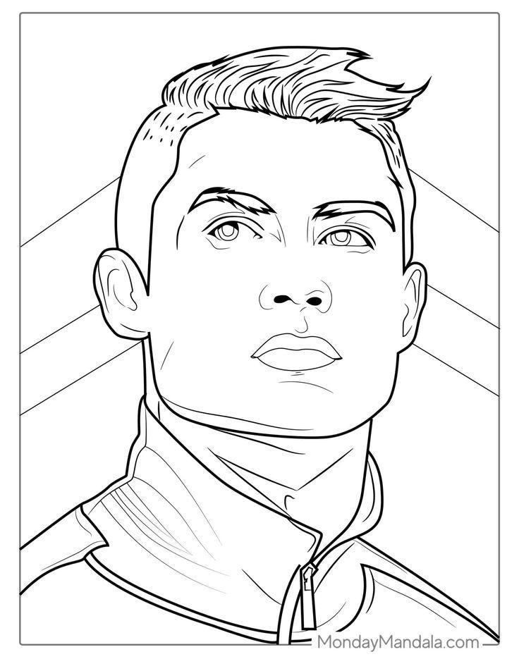 34+ Best of Ronaldo Colouring Sheets Sketch