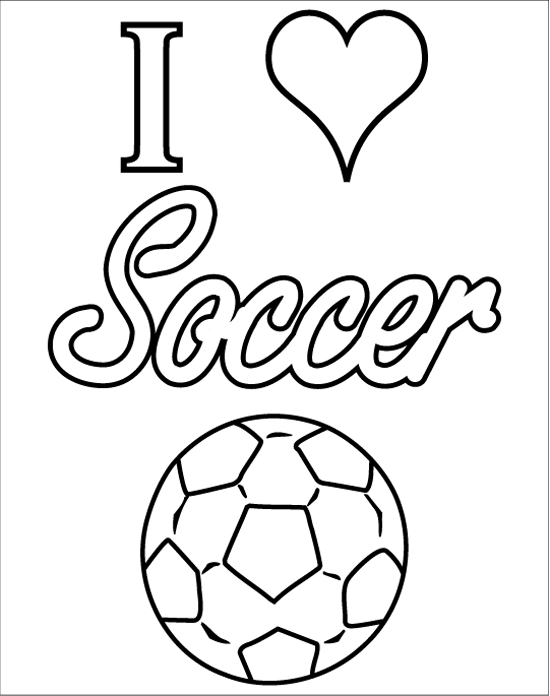 10 Soccer Coloring Pages for Kids 8