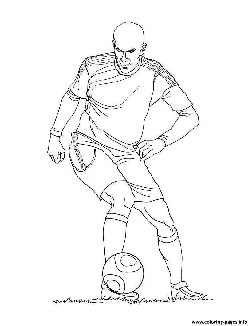 10 Unique Zidane Coloring Pages for Soccer Lovers