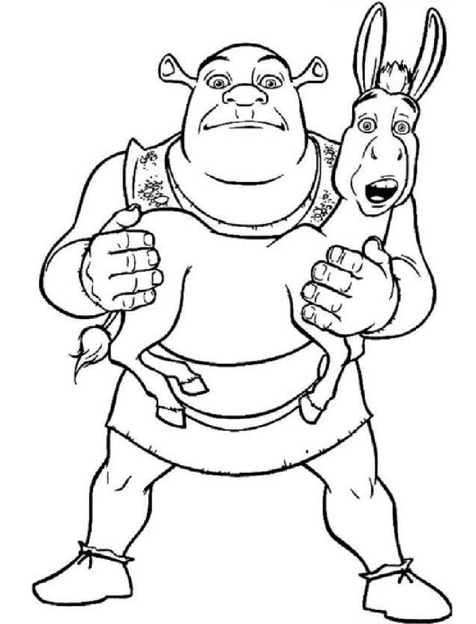 37+ Free Shrek Coloring Pages Sheets Printables