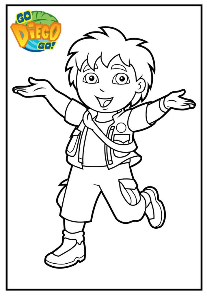 10 Creative Diego Coloring Pages Printable for Kids: Unleash Their Imagination and Develop Fine Motor Skills